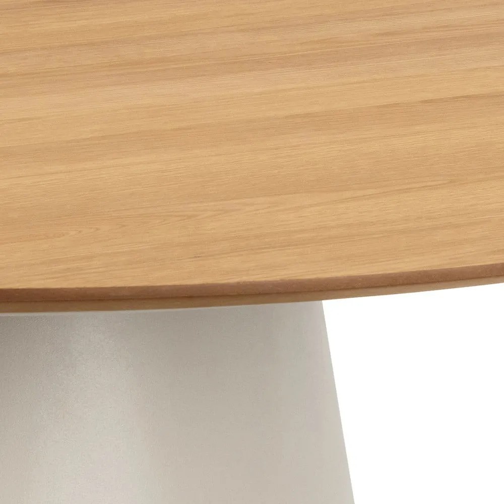 Tavolo da pranzo rotondo con piano effetto rovere ø 120 cm Soli - Actona