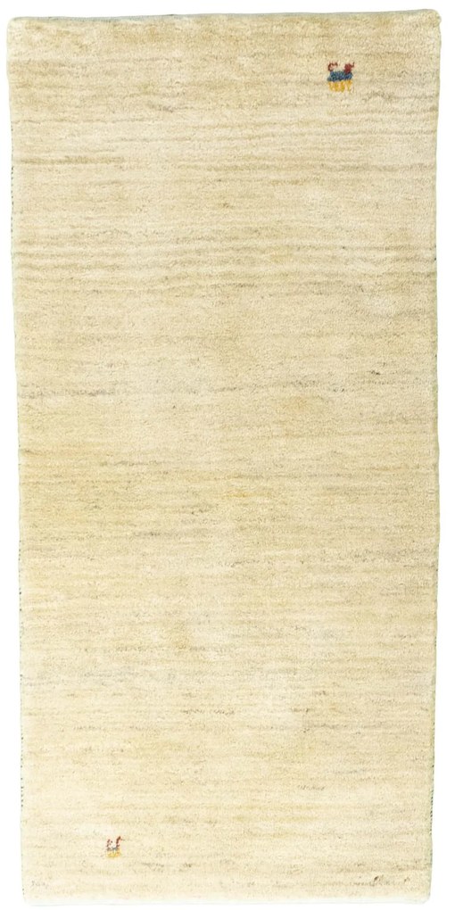Gabbeh Tappeto persiano 70x150 Beige (Iran) Annodato A Mano
