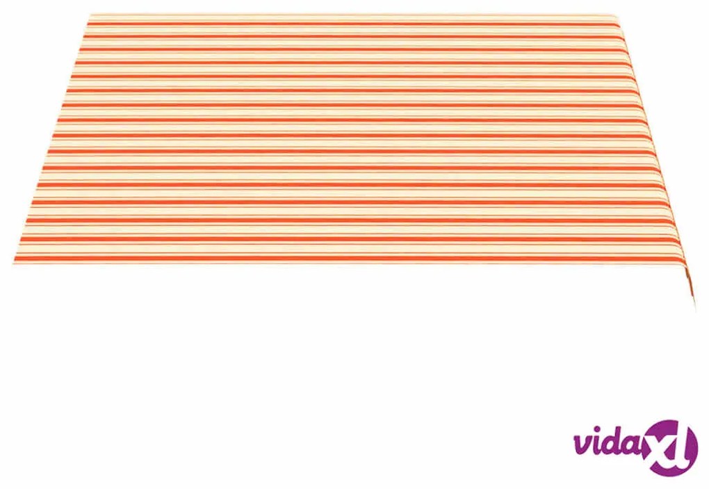vidaXL Tessuto di Ricambio per Tenda da Sole Giallo e Arancio 3x2,5 m