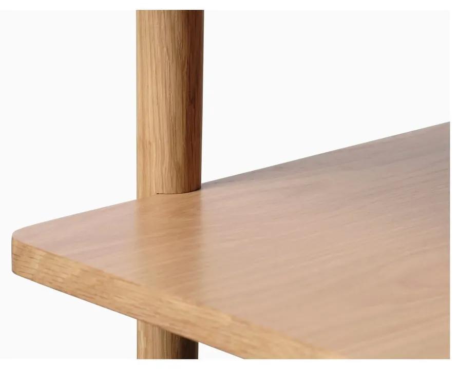 Tavolino con piano in rovere decorato in colore naturale 45x60 cm Ponza - Unique Furniture