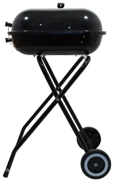 Griglia a carbone portatile nera