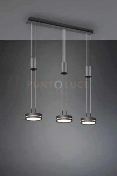 Franklin barra 3 sospensioni led 27w 3150lm, 3000k regolabile in al...