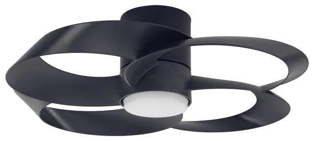 Ventilatore da soffitto Rose nero, Ø 65 cm, CCT, dimmerabile, MANTRA IP20