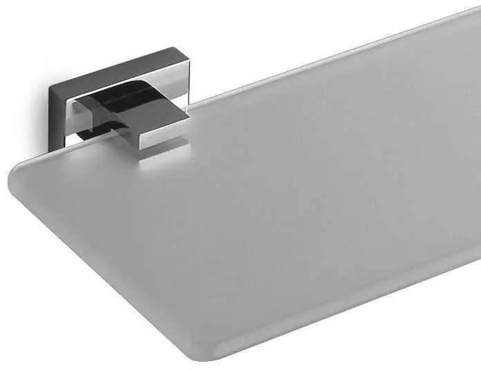 Kamalu - ripiano bagno 50cm con vetro satinato modello colmo-110