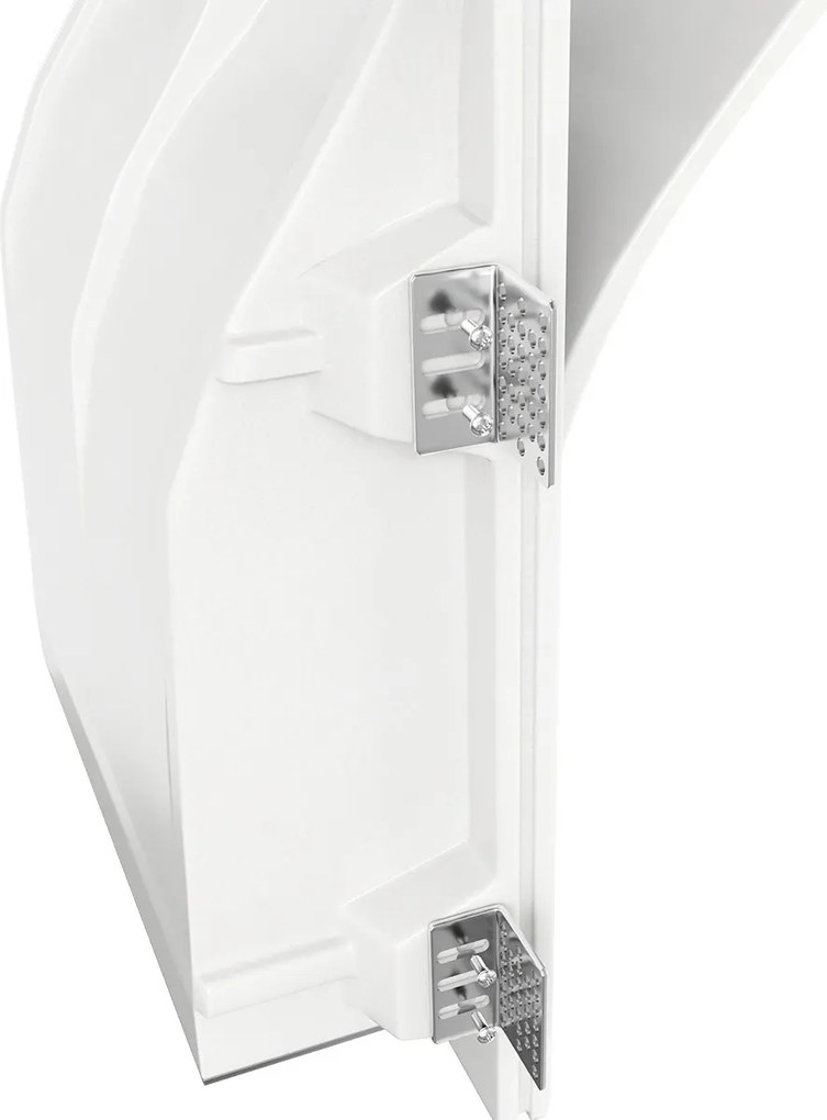 Applique Rettangolare da Incasso 2xE14 in Gesso Pitturabile