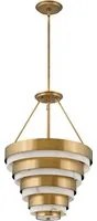 Lampadario Contemporaneo Echelon Acciaio Ottone Antico 4 Luci E14