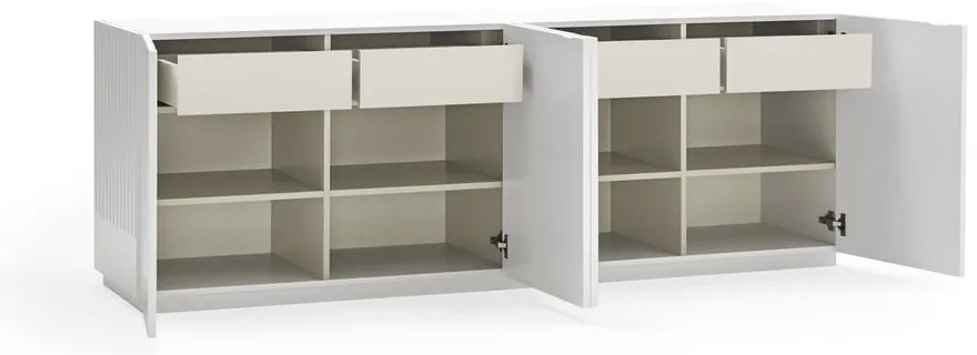 Cassettiera bianca , larghezza 200 cm Doric - Teulat