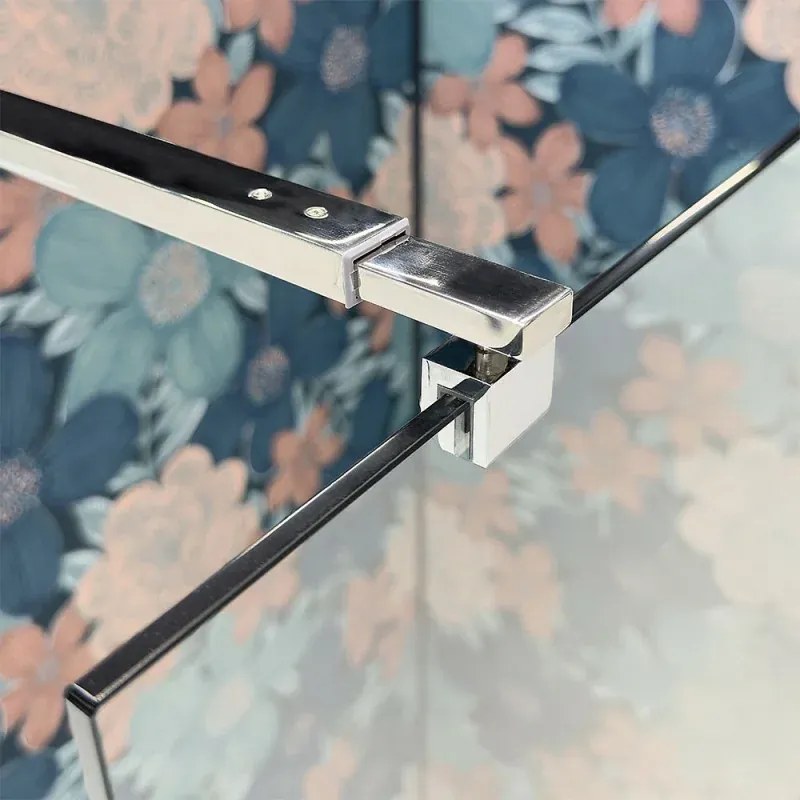 Doccia Walk-In 90 cm trasparente 8 mm profilo cromo H 200 cm Tay