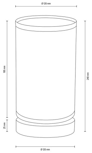 Spot-Light DO70884174 - Lampada da tavolo FIRE 1xE27/25W/230V rovere/beige