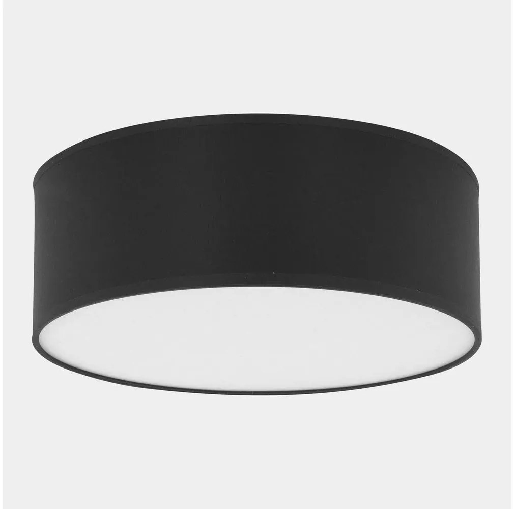 Plafoniera  RONDO 4xE27/15W/230V d. 45 cm nera