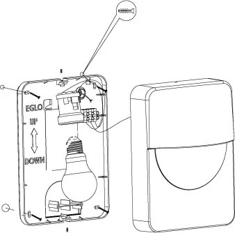 Eglo 98704 - Applique da esterno SALVANESCO 1xE27/28W/230V IP44