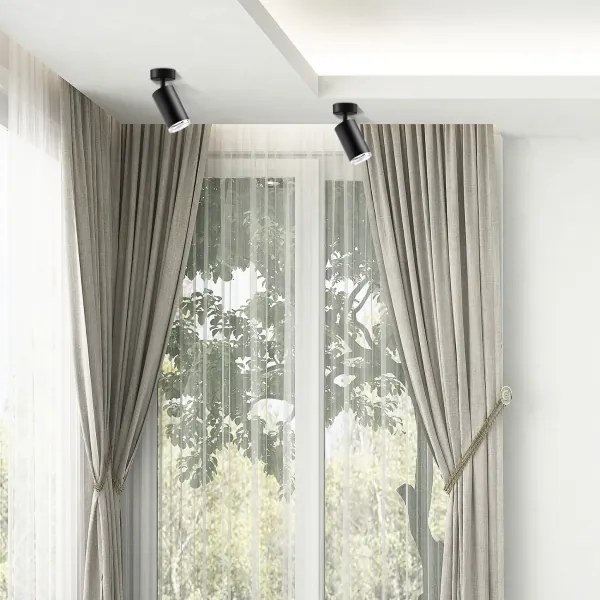 Faretto da bagno LED RGBW dimmerabile TURYN 1xGU10/6,5W/230V IP44 nero