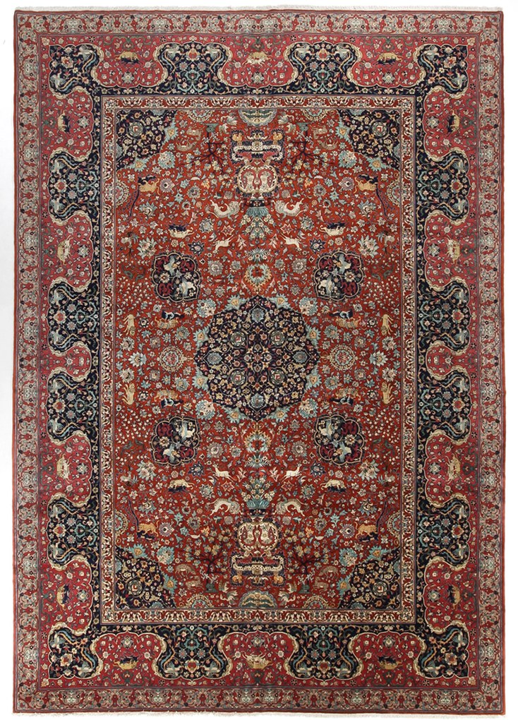 Tabriz Tappeto persiano 520x350 (Iran) Annodato A Mano
