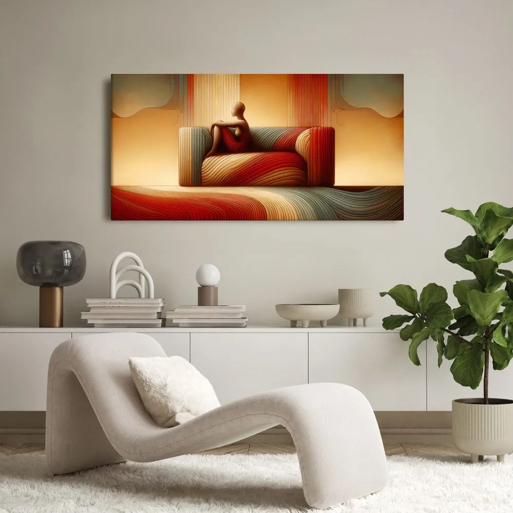 Quadro su tela – Armonia astratta di linee