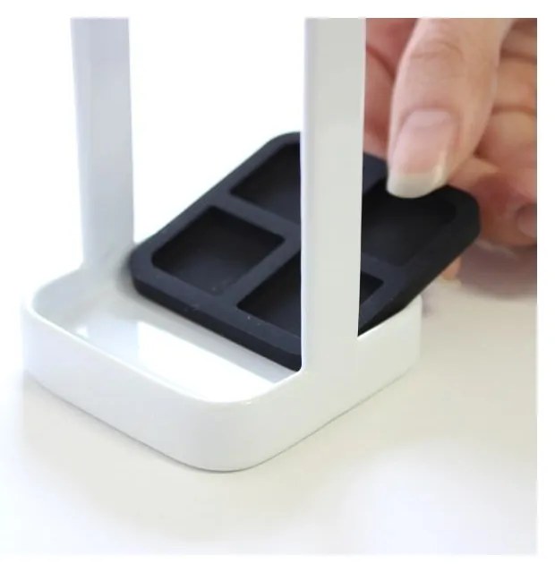 Portaspazzolino Slim bianco Tower - YAMAZAKI