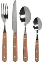 Set 16 posate manico in legno Mikasa