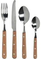 Set 16 posate manico in legno Mikasa