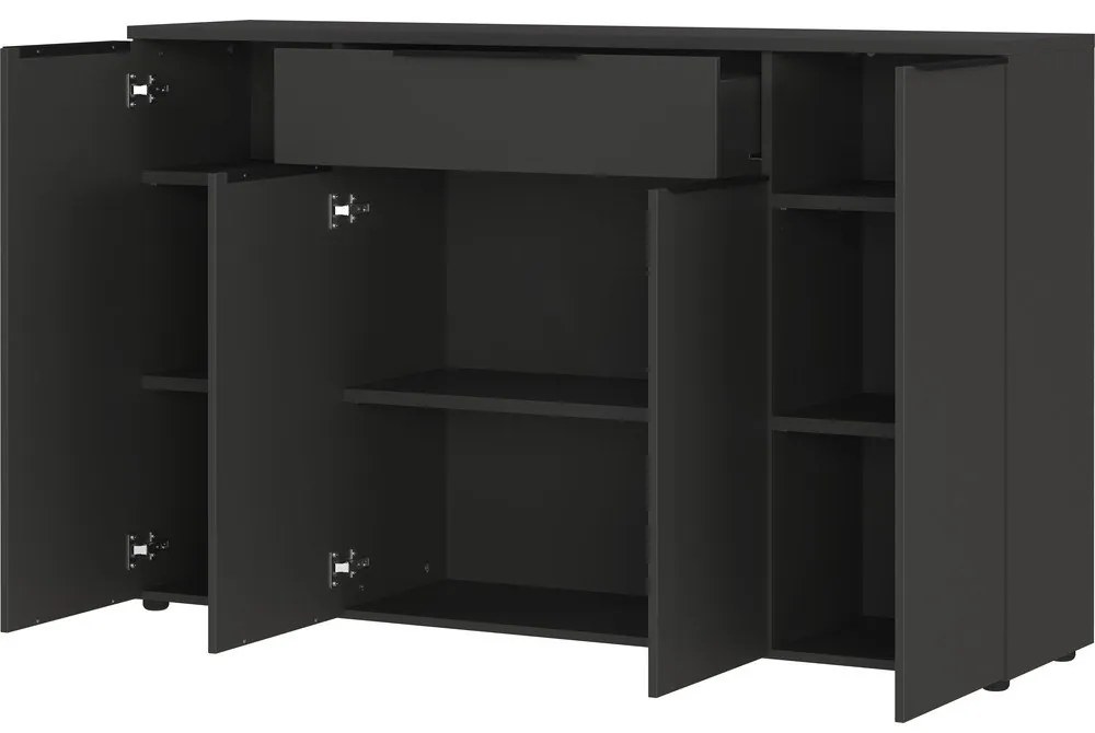 Cassettiera bassa antracite 161x101 cm Mailand - Germania