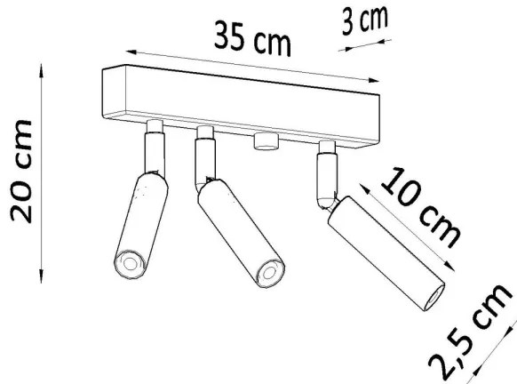 Faretto EYETECH 3xG9/12W/230V nero