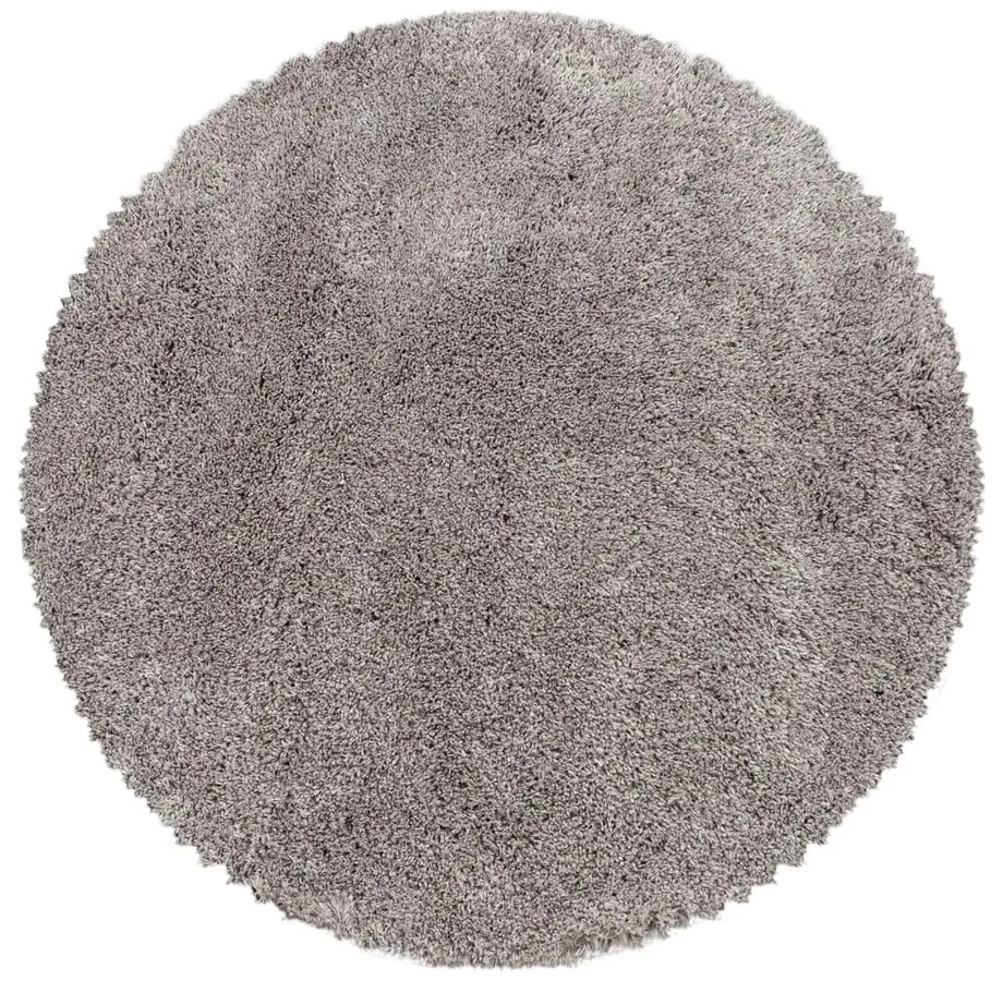 Tappeto rotondo marrone chiaro ø 80 cm Fluffy - Ayyildiz Carpets