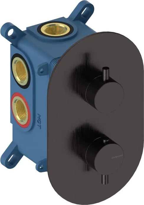 Rubinetto per doccia getto laminare cristallino monocomando Loop grigio lucido SANYCCES