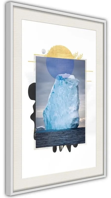 Poster  Tip of the Iceberg  Cornice Quadri Cornice nera con pass-partout, Larghezza x Altezza Home decor 20x30