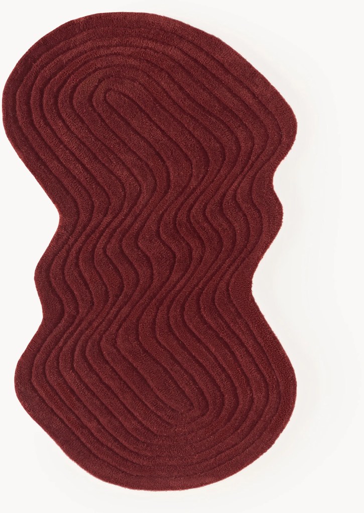 Tappeto in lana fatto a mano dalla forma particolare Aliza