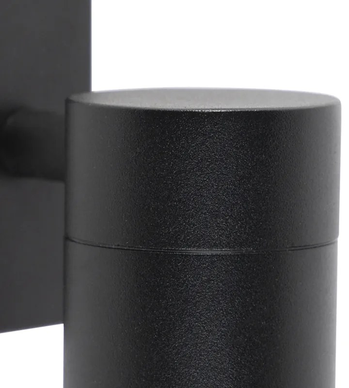 Lampada da parete per esterni smart nera incl. WiFi GU10 IP44 - Solo