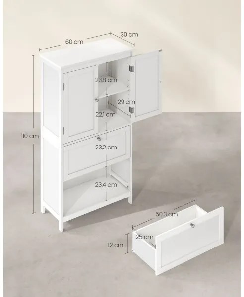 Cassettiera MADAM bianca