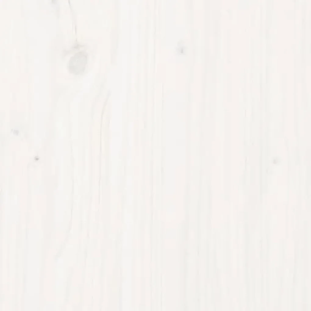 Giroletto bianco in legno massello di pino 200x200 cm