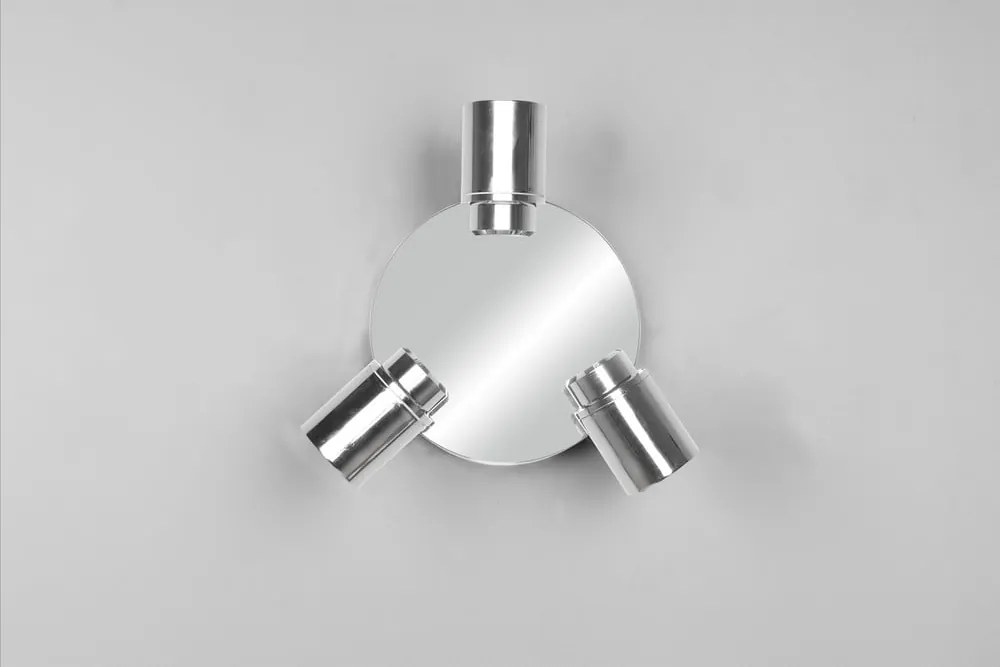 Faretto in metallo in argento lucido Angelo - Trio