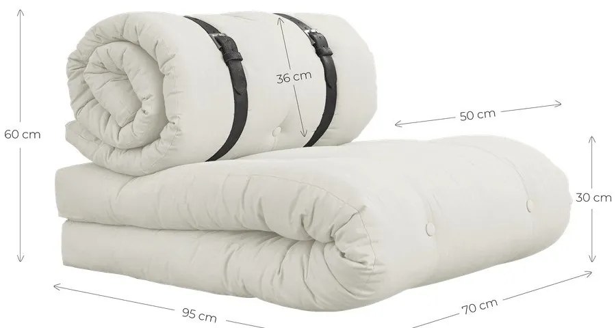 Poltrona variabile Buckle Up Linen Beige Buckle up - Karup Design