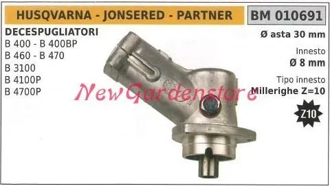 Coppia conica HUSQVARNA decespugliatore B 400 400BP 460 470 010691