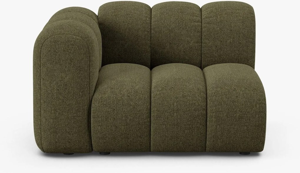 Modulo Lupine 1 posto con bracciolo in tessuto strutturato – L115 cm