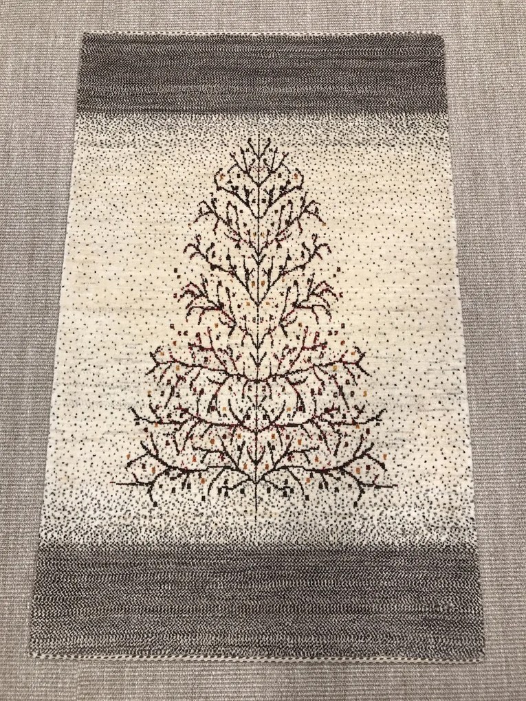 Loribaft Tappeto 130x80 Beige (Iran) Annodato A Mano