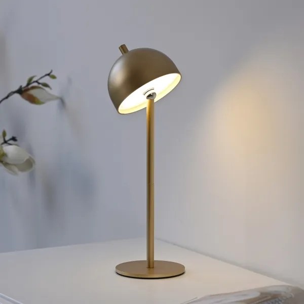 Schöner Wohnen 19244-12 - Lampada da tavolo dimmerabile a LED BELLIS LED/2,5W/5V IP54, oro