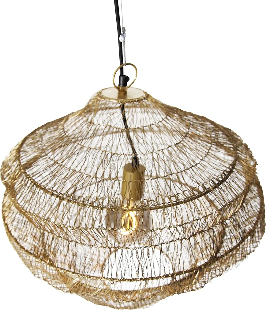 Lampada a sospensione orientale oro 45 cm x 40 cm - Vadi