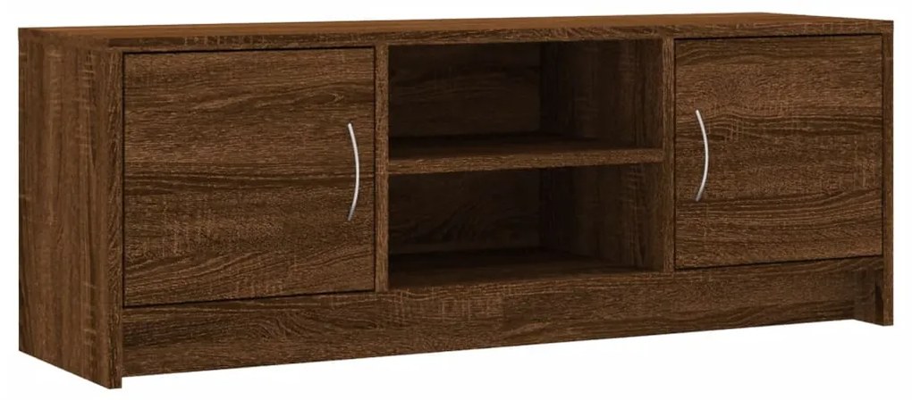 Mobile Porta TV Rovere Marrone 102x30x37,5 cm Legno Multistrato