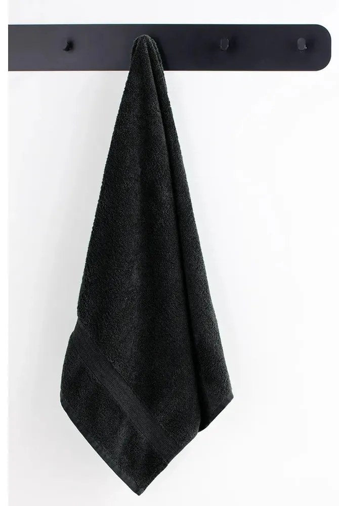 Set di 8 asciugamani neri e 2 teli da bagno neri Marina - DecoKing