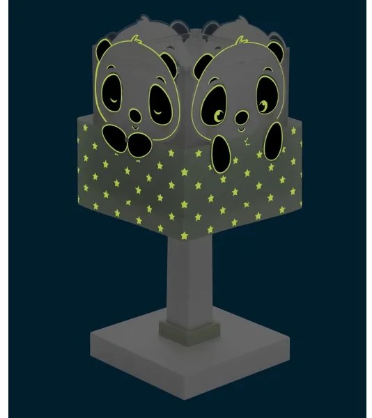 Dalber 63161H - Lampada per bambini PANDA 1xE14/40W/230V verde