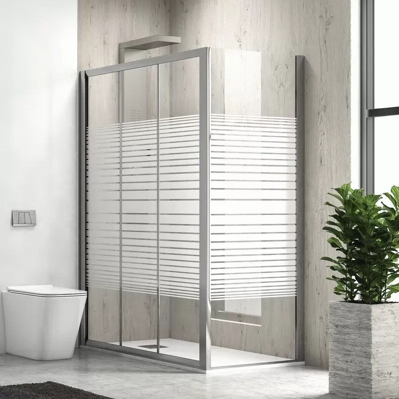 Box doccia 80x90 altezza 180 cm apertura scorrimento KP3000S - KAMALU