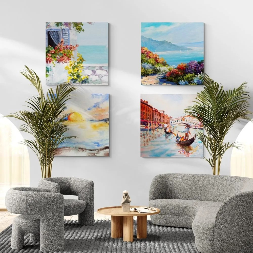 Set di quadri – Paesaggio dipinto