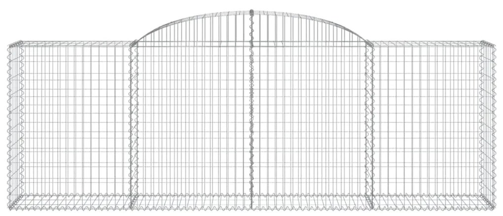 Cesti Gabbioni ad Arco 3 pz 300x50x100/120 cm Ferro Zincato