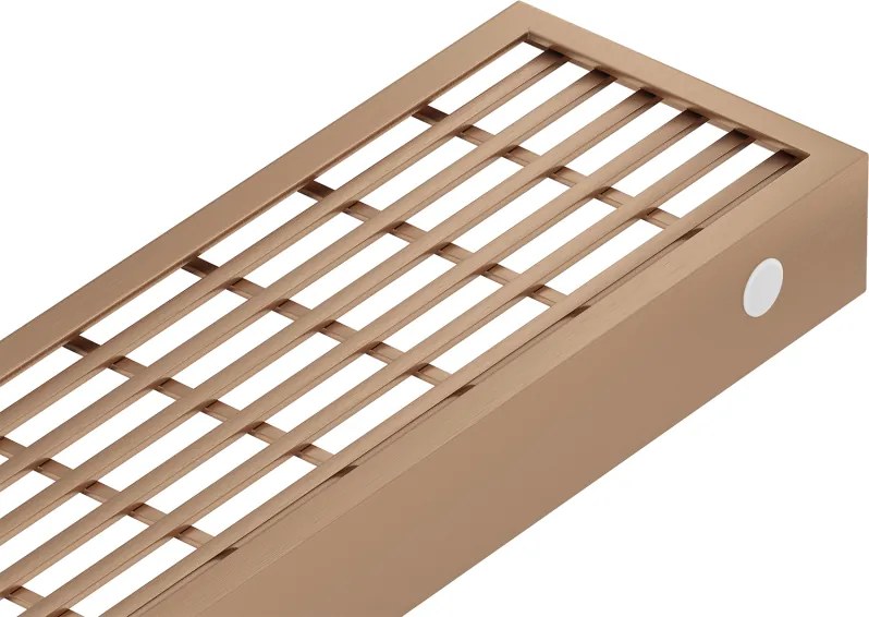 Mexen Flat M33 copertura per scarico lineare 60 cm, rame spazzolato - 1C33060