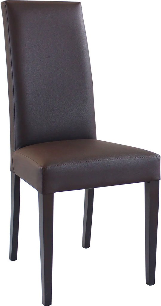 JACQUELYN - sedia moderna ecopelle con gambe antracite