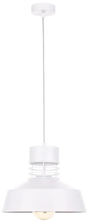 Lampadario su corda TITANIUM 1xE27/60W/230V bianco