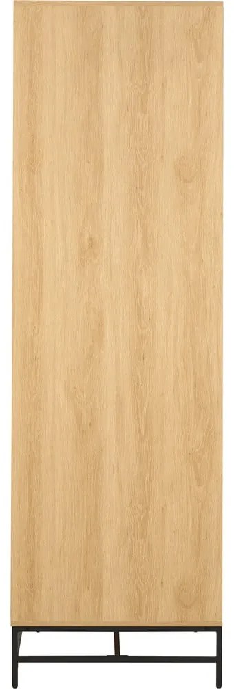 Armadio effetto rovere in colore naturale 99x200x60 cm Albany - Actona