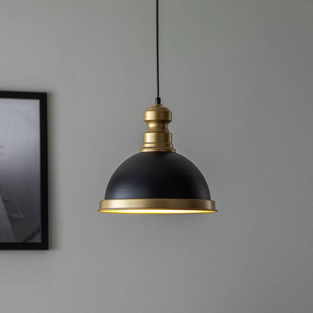Avonni Lampada a sospensione AV-4106-M31-BSY nero/oro antico