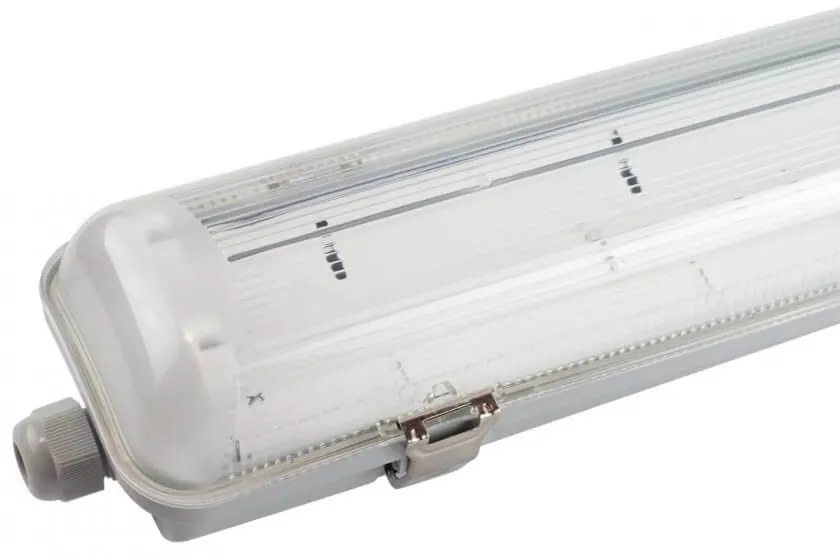 Plafoniera IP66 per 2 tubi LED 60cm - (Unilaterale) - Serie Professional Plafoniera  per 2 tubi LED da 60cm