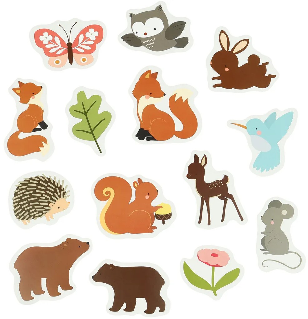 A Little Lovely Company - giocattoli da bagno in schiuma - amici del bosco